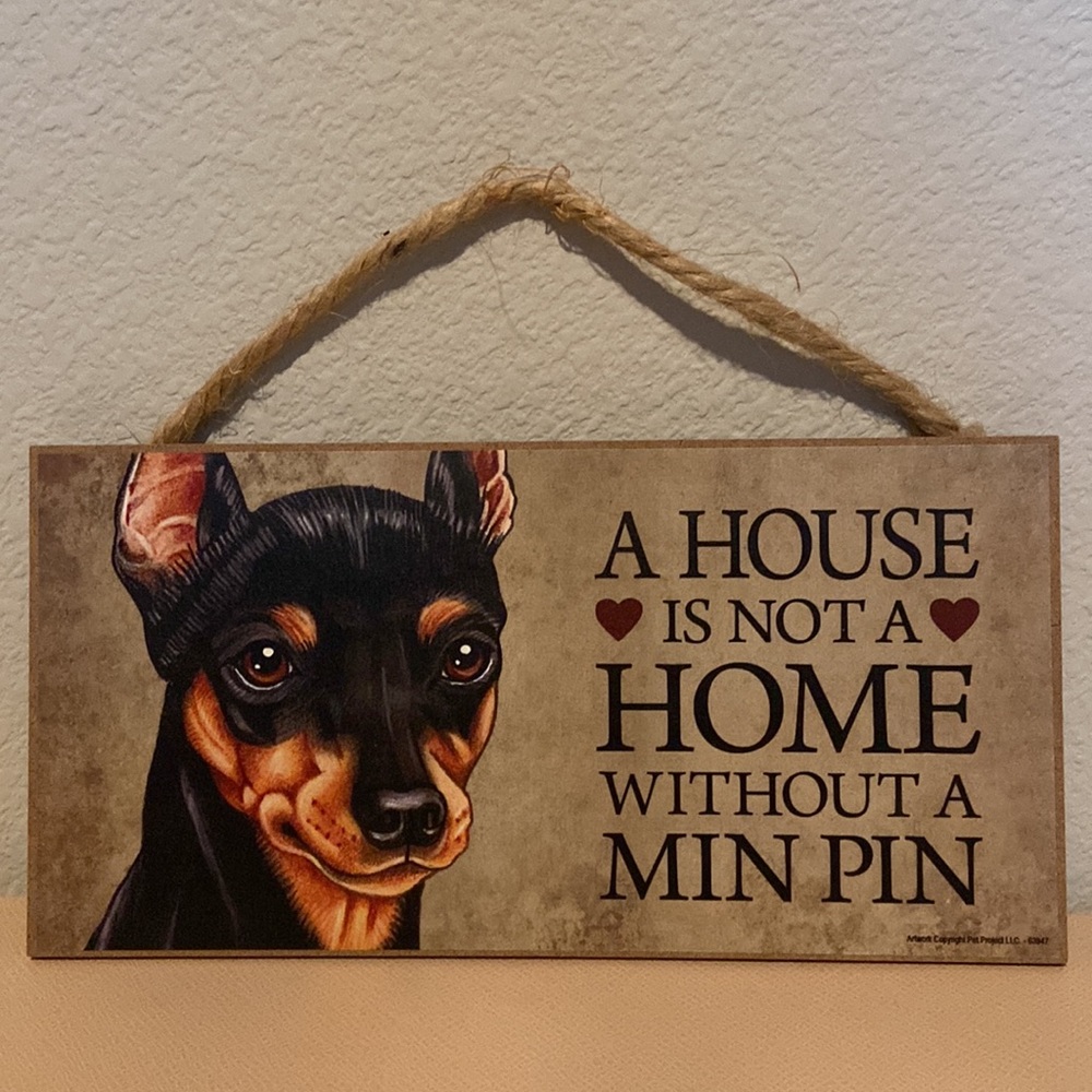 Love & Laughter Wooden Min Pin Sign